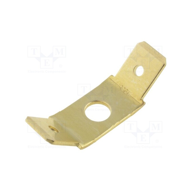 10 pcs x TE Connectivity - 142241-1 - Terminal: flat, 6.3mm, 0.8mm, male, M4, double, screw, brass