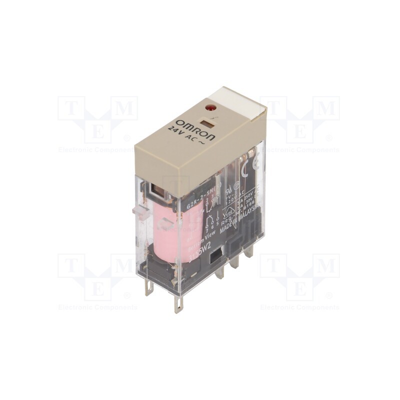 1 pcs x OMRON - G2R-2-SN 24VAC (S) - Relay: electromagnetic, DPDT, Ucoil: 24VAC, Icontacts max: 5A, 150W