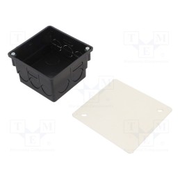 1 pcs x OBO BETTERMANN - UV 80 K - Enclosure: junction box, X: 85mm, Y: 85mm, Z: 45mm, plaster embedded