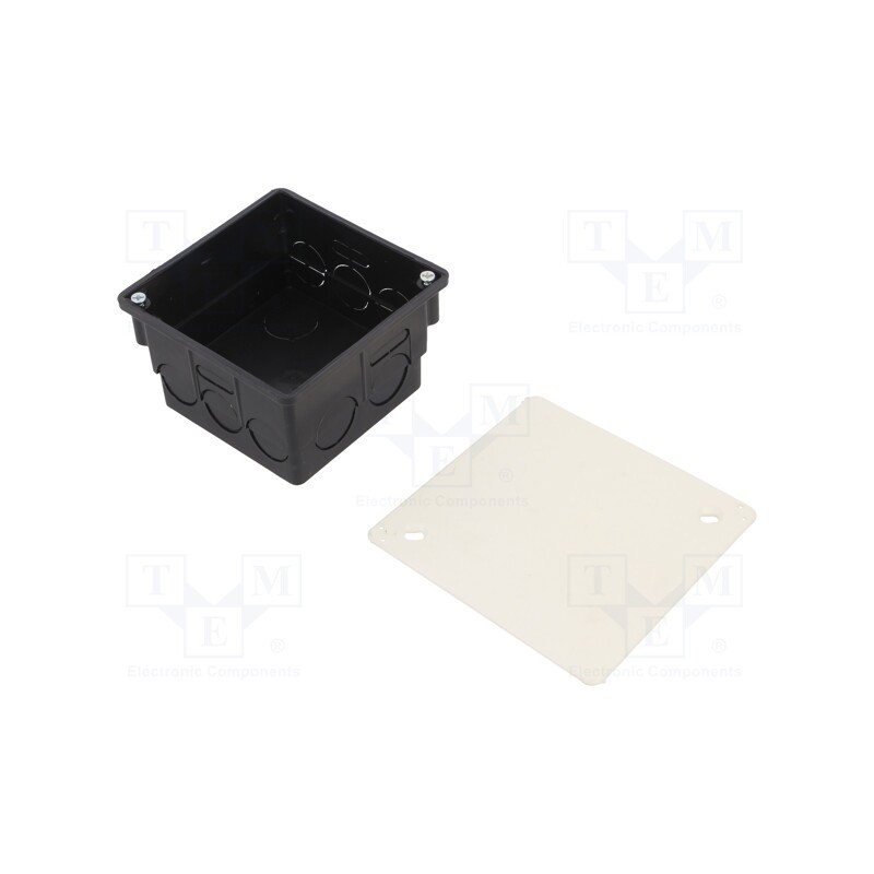 1 pcs x OBO BETTERMANN - UV 80 K - Enclosure: junction box, X: 85mm, Y: 85mm, Z: 45mm, plaster embedded