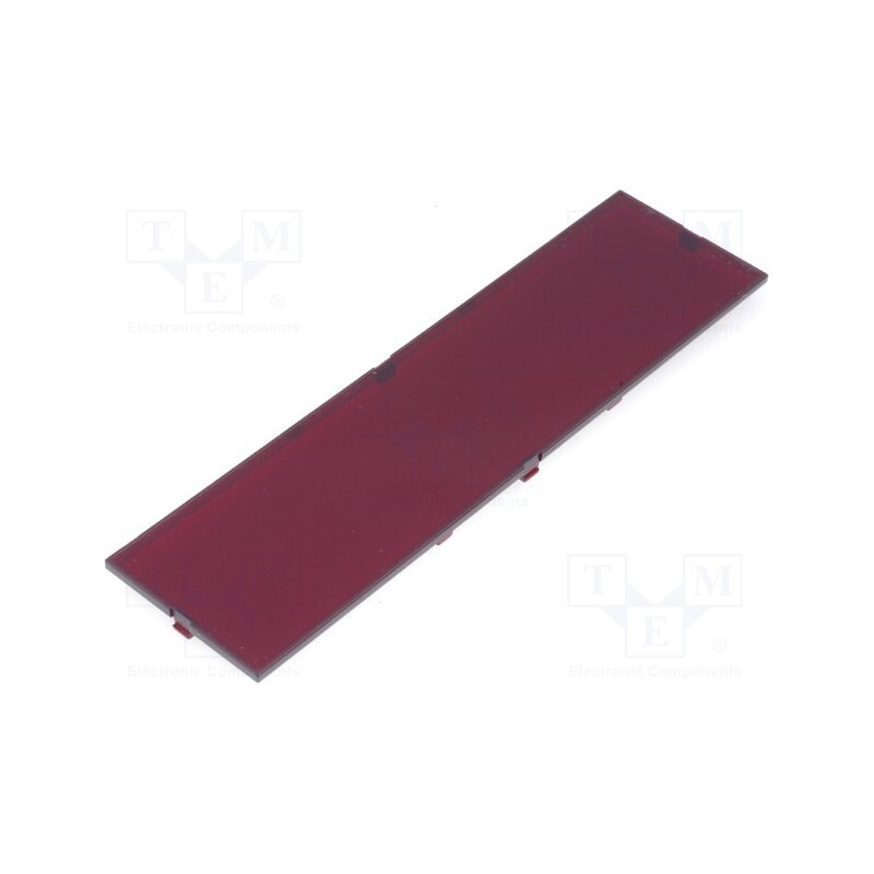 1 pcs x ITALTRONIC - 9M/821P - Front panel, X: 42mm, Y: 155mm, Z: 2.6mm, red, MODULBOX
