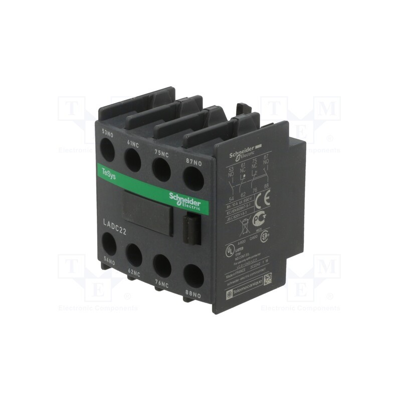 1 pcs x SCHNEIDER ELECTRIC - LADC22 - Auxiliary contacts, Contacts: NC x2 + NO x2