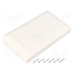 1 pcs x KRADEX - Z133B ABS - Enclosure: desktop, X: 180mm, Y: 100mm, Z: 41.5mm, ABS, white