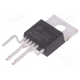 1 pcs x POWER INTEGRATIONS - TOP249YN - IC: PMIC, AC/DC switcher,SMPS controller, 61.5÷140kHz, TO220-7C