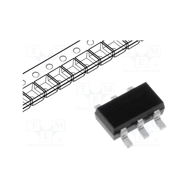 5 pcs x NEXPERIA - BCM857DS,115 - Transistor: PNP x2, bipolar, 45V, 0.1A, 380mW, SC74,SOT457,TSOP6