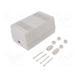 1 pcs x KRADEX - Z66J ABS - Enclosure: for power supplies, X: 65mm, Y: 132mm, Z: 78mm, ABS, grey