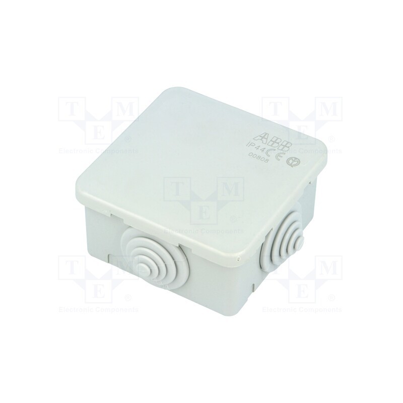 1 pcs x ABB - 808 - Enclosure: junction box, X: 65mm, Y: 65mm, Z: 32mm, wall mount, IP44