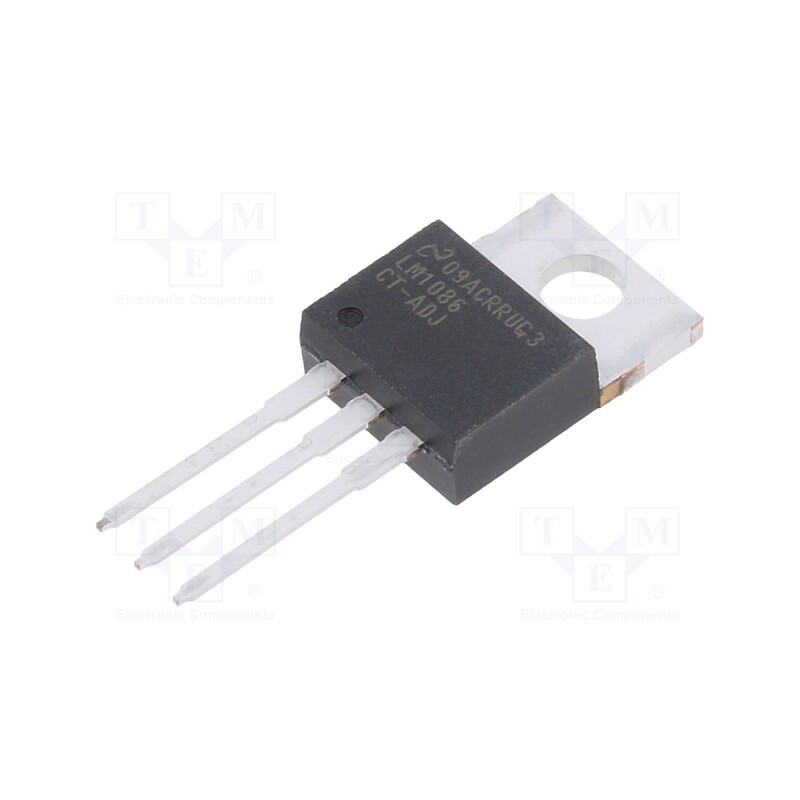 1 pcs x TEXAS INSTRUMENTS - LM1086CT-ADJ/NOPB - IC: voltage regulator, LDO,adjustable, 1.2÷15V, 1.5A, TO220-3, THT