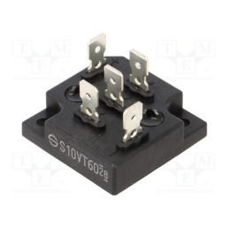 1 pcs x SHINDENGEN - S10VT60-4000 - Bridge rectifier: three-phase, Urmax: 600V, If: 10A, Ifsm: 170A, THT