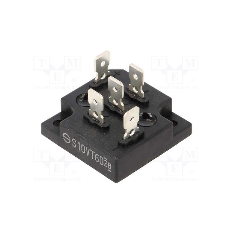 1 pcs x SHINDENGEN - S10VT60-4000 - Bridge rectifier: three-phase, Urmax: 600V, If: 10A, Ifsm: 170A, THT