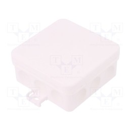 1 pcs x SPELSBERG - 34561201 - Enclosure: junction box, X: 85mm, Y: 85mm, Z: 37mm, polypropylene PP