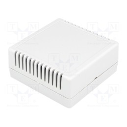 1 pcs x SUPERTRONIC - PP073M-S - Enclosure: for alarms, X: 85mm, Y: 85mm, Z: 35.5mm, ABS, ivory