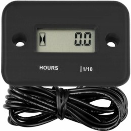 Operating hours counter for motorcycle lawn mower