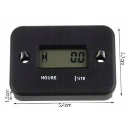 Operating hours counter for motorcycle lawn mower