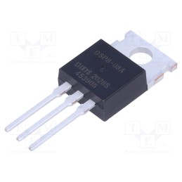1 pcs x IXYS - DSP8-08A - Diode: rectifying, THT, 800V, 8A, , Ifsm: 120A, TO220AB, 100W