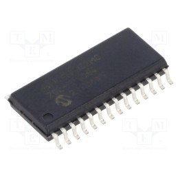 1 pcs x MICROCHIP TECHNOLOGY - DSPIC33FJ32MC202-E/SO - IC: dsPIC microcontroller, 32kB, 2kBSRAM, SO28-W, 3÷3.6VDC, DSPIC