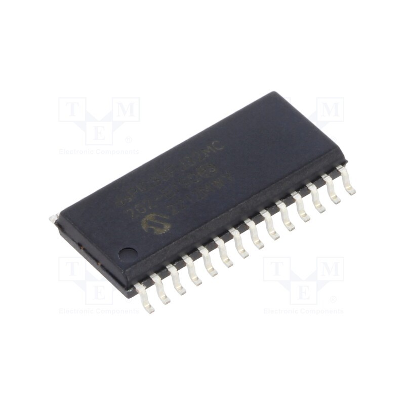 1 pcs x MICROCHIP TECHNOLOGY - DSPIC33FJ32MC202-E/SO - IC: dsPIC microcontroller, 32kB, 2kBSRAM, SO28-W, 3÷3.6VDC, DSPIC