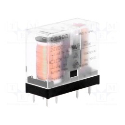 1 pcs x OMRON OCB - G2RK-1 24VDC - Relay: electromagnetic, SPDT, Ucoil: 24VDC, Icontacts max: 5A, PCB