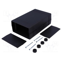 1 pcs x KRADEX - Z50B ABS - Enclosure: with panel, X: 92mm, Y: 147mm, Z: 50mm, ABS, black