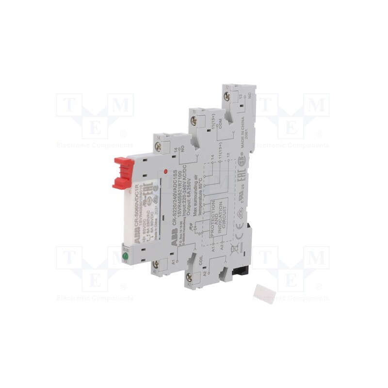 1 pcs x ABB - 1SVR405541R7110 - Relay: interface, SPDT, Ucoil: 230VAC,230VDC, Series: CR-S