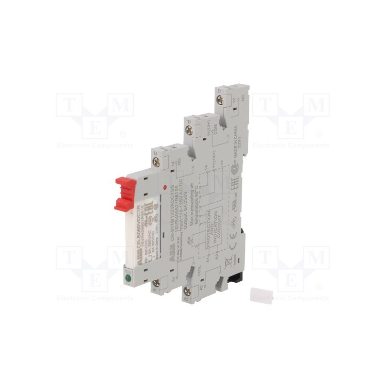 1 pcs x ABB - 1SVR405541R6110 - Relay: interface, SPDT, Ucoil: 110VAC,110VDC, Series: CR-S