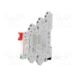 1 pcs x ABB - 1SVR405541R3220 - Relay: interface, SPDT, Ucoil: 24VAC,24VDC, for DIN rail mounting