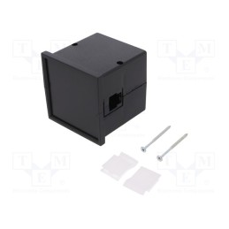 1 pcs x MASZCZYK - KM-63-PF/BK - Enclosure: panel, X: 72mm, Y: 72mm, Z: 73mm, ABS, black, screwed