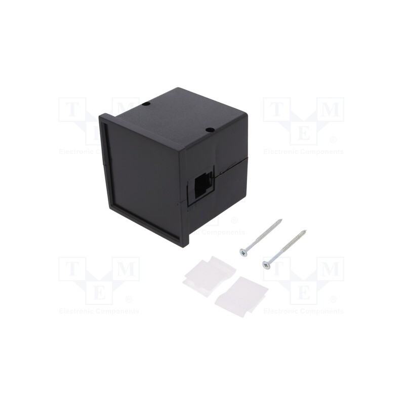 1 pcs x MASZCZYK - KM-63-PF/BK - Enclosure: panel, X: 72mm, Y: 72mm, Z: 73mm, ABS, black, screwed