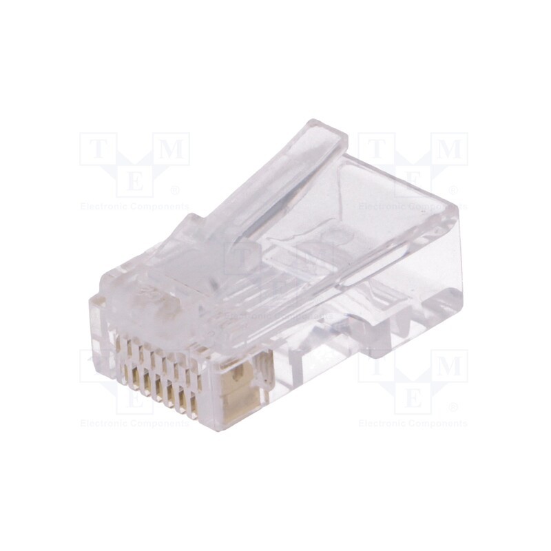 10 pcs x ECE - EMP881AF2000000 - Plug, RJ45, PIN: 8, Contacts: phosphor bronze, gold-plated, UL94V-2