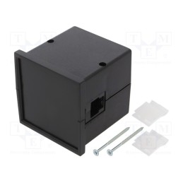 1 pcs x MASZCZYK - KM-63-PC/BK - Enclosure: panel, X: 72mm, Y: 72mm, Z: 73mm, ABS, black, screwed