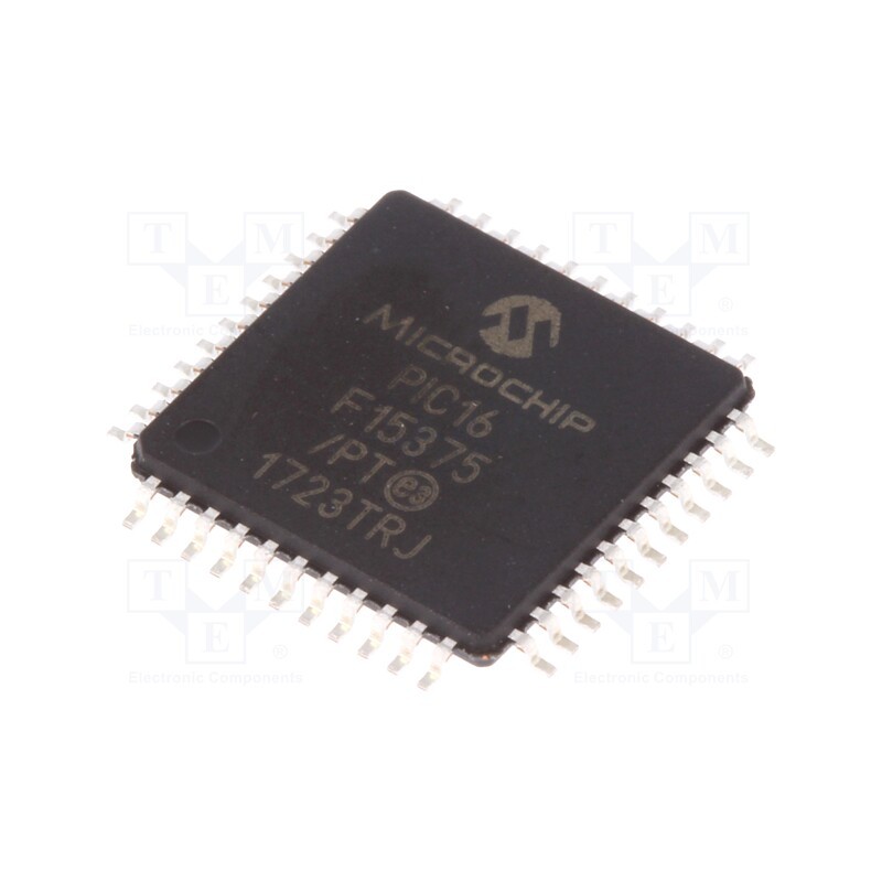 1 pcs x MICROCHIP TECHNOLOGY - PIC16F15375-I/PT - IC: PIC microcontroller, 14kB, 32MHz, 2.3÷5.5VDC, SMD, TQFP44