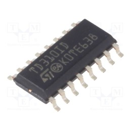 1 pcs x STMicroelectronics - TD310ID - IC: driver, IGBT gate driver,MOSFET gate driver, SO16, 600mA, 5V