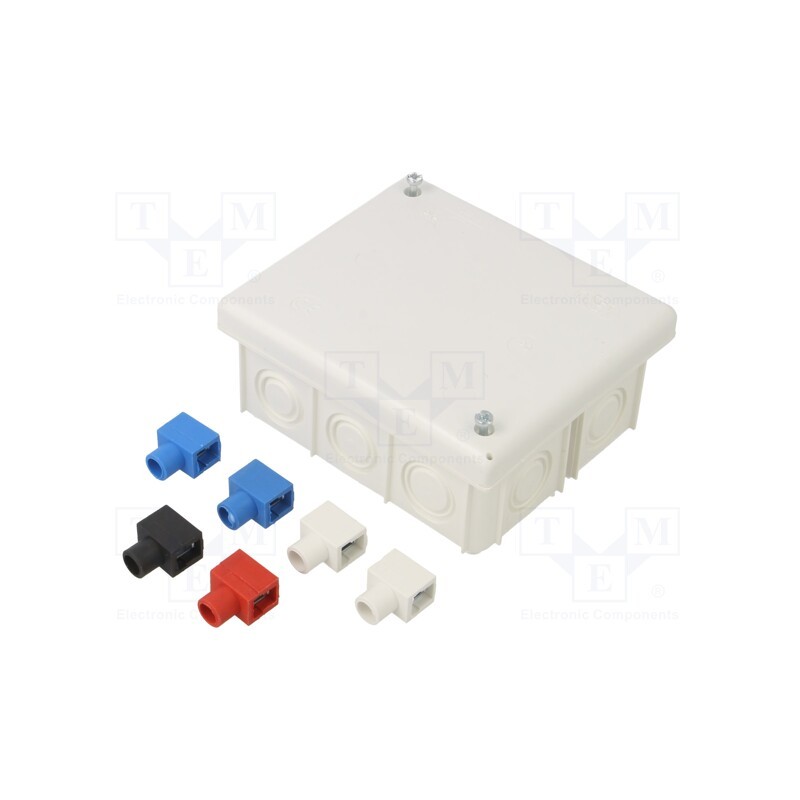 1 pcs x JONEX - PK-101 WHITE - Enclosure: junction box, X: 80mm, Y: 95mm, Z: 40mm, wall mount, IP20