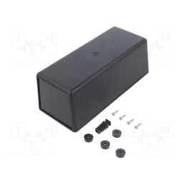 1 pcs x KRADEX - Z18 ABS - Enclosure: multipurpose, X: 76mm, Y: 176mm, Z: 65mm, ABS, black