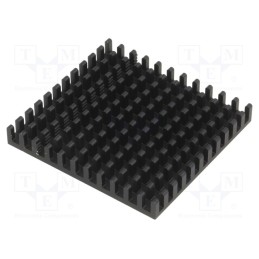 1 pcs x FISCHER ELEKTRONIK - ICK BGA 42,5 X 45 - Heatsink: extruded, black, L: 42.5mm, W: 45mm, H: 6mm, aluminium