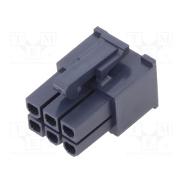 10 pcs x MOLEX - 469920610 - Plug, wire-wire/PCB, female, Mini-Fit Jr, 4.2mm, PIN: 6, for cable