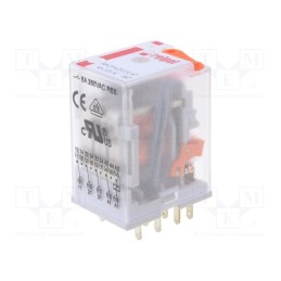 1 pcs x RELPOL - R4N-2014-23-5230-WTL - Relay: electromagnetic, 4PDT, Ucoil: 230VAC, Icontacts max: 6A