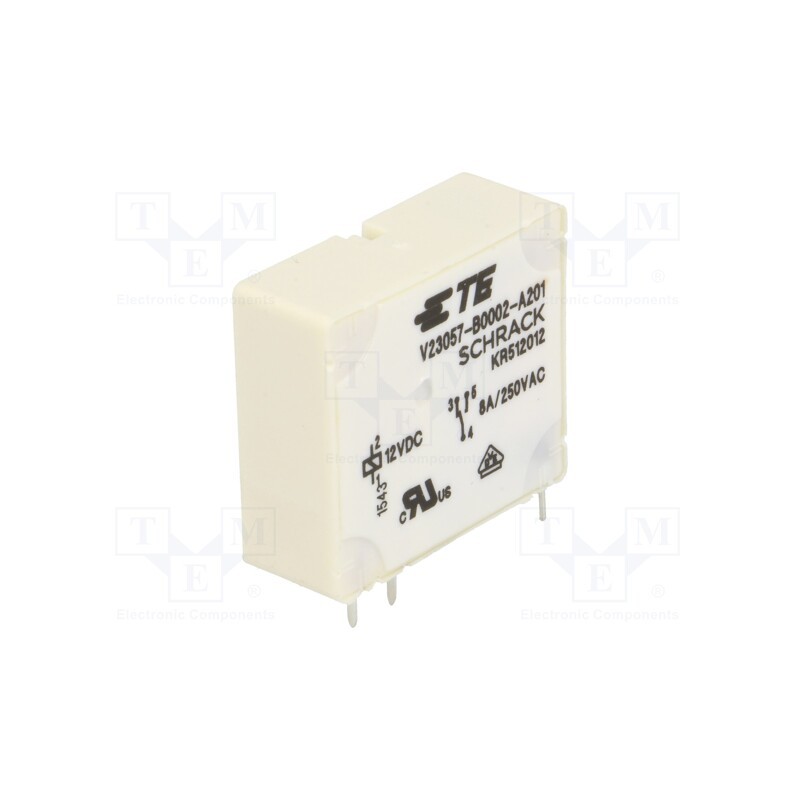 1 pcs x TE Connectivity - 6-1393215-9 - Relay: electromagnetic, SPDT, Ucoil: 12VDC, 8A, 8A/250VAC, 8A/24VDC