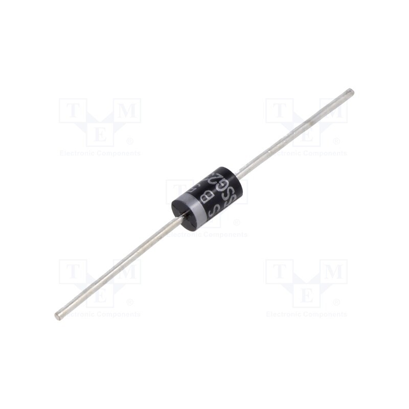 5 pcs x SMC DIODE SOLUTIONS - SB560TA - Diode: Schottky rectifying, THT, 60V, 5A, DO201AD, , Ir: 1mA