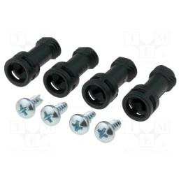 1 pcs x FIBOX - MBS BLH - Set of screws, Series: MNX, for covers, black, 4pcs.