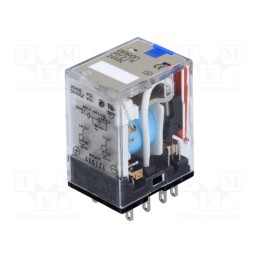 1 pcs x OMRON - MY2IN 24VDC (S) - Relay: electromagnetic, DPDT, Ucoil: 24VDC, Icontacts max: 10A