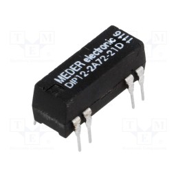 1 pcs x MEDER - DIP12-2A72-21D - Relay: reed switch, DPST-NO, Ucoil: 12VDC, 1A, max.200VDC, 290mW