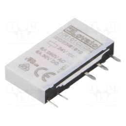 1 pcs x LOVATO ELECTRIC - HR101CE024 - Relay: electromagnetic, SPDT, Ucoil: 24VDC, 6A, 6A/250VAC, 6A/30VDC