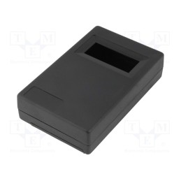 1 pcs x MASZCZYK - KM-33C BK - Enclosure: for devices with displays, X: 73.5mm, Y: 117.5mm, ABS