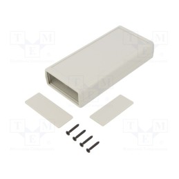 1 pcs x GAINTA - G539G-2$ - Enclosure: with panel, X: 66.5mm, Y: 140mm, Z: 28mm, ABS, light grey