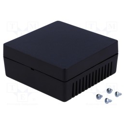 1 pcs x SUPERTRONIC - PP073N-S - Enclosure: for alarms, X: 85mm, Y: 85mm, Z: 35.5mm, ABS, black
