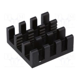 1 pcs x FISCHER ELEKTRONIK - ICKBGA14X14 - Heatsink: extruded, black, L: 14mm, W: 14mm, H: 6mm, aluminium