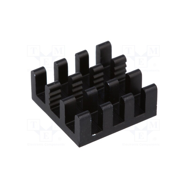 1 pcs x FISCHER ELEKTRONIK - ICKBGA14X14 - Heatsink: extruded, black, L: 14mm, W: 14mm, H: 6mm, aluminium