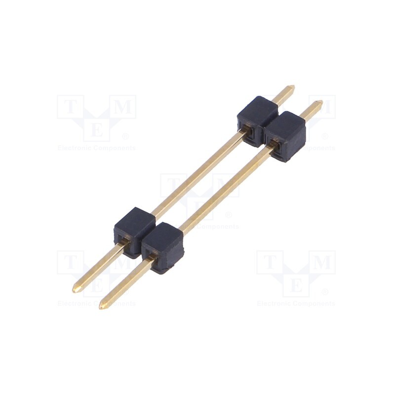 10 pcs x FISCHER ELEKTRONIK - SL 5 172 2G - Pin header, pin strips, male, PIN: 2, straight, 2.54mm, THT, 1x2