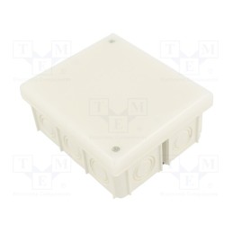1 pcs x JONEX - PK-102L WHITE - Enclosure: junction box, X: 80mm, Y: 95mm, Z: 40mm, wall mount, IP20